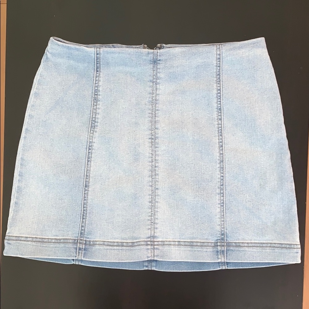 Lightwash Jean Skirt